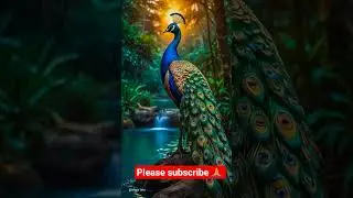 very nice video peacock in forest. 🦚🌲👇#viral #forest  #reel #real #voice #naturelovers #facts #bird