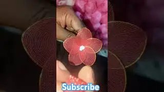 Stocking flower 2 #shorts #shortsvideo #shortsfeed #how #diy #clothflowermaking #flowers