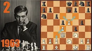 BOBBY FISCHER SUMA Y SIGUE || Gambito de Rey Campeonato USA 1963-64 R2 || Ajedrez Sachy