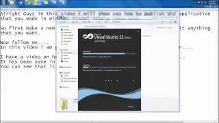 How to publish an application that you made in Microsoft Visual Studio 2008 2010