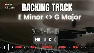 E Minor / G Major Backing Track | Modern R&B Rap Beat | Guitar & Piano Jam Track