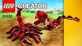 LEGO Creator 31032 Red Creatures 3 in 1 Instructions DIY Book 2