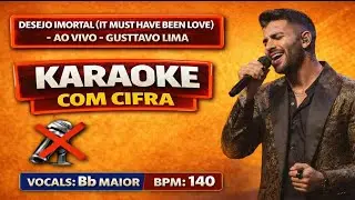 Karaoke Desejo Imortal (Ao Vivo) - Gusttavo Lima | Sem voz (Playback Instrumental Banda Completa)