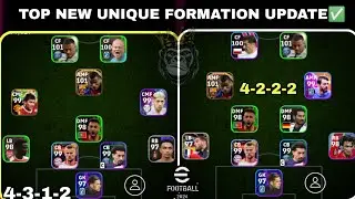 TOP NEW UNIQUE FORMATIONS UPDATE NOW ✅ All Best New Formation 4-3-1-2 😍 Efootball 24 Mobile 😋