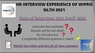 WIPRO NLTH 2021 HR INTERVIEW EXPERIENCE || 21ST APRIL 2021 || MUST WATCH || 2021 batch