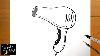 How to Draw a Hair Dryer Easy