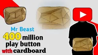 Home made MrBeast 400 Million subscriber Play Button with cardboard |