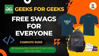 GeeksForGeeks Free Swags For Everyone | Solve One Problem Per Day & Get Amazing Swags #CodingBuddies