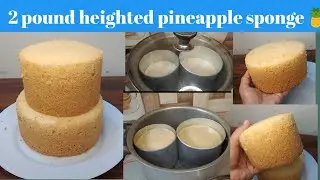 2 pound pineapple cake recipe by B for Baking / No failed sponge recipe