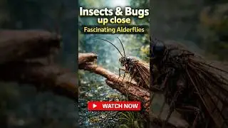 Insects & Bugs Up Close | Fascinating Alderflies in Nature #buglife