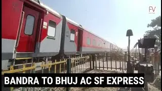 Bandra To Bhuj AC SF Express with LHB Coaches COVID 19 Special train high speed crossing