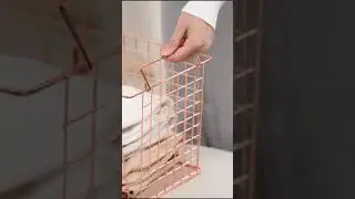 Metal and Wire Storage Basket