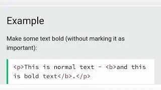 how to make text bold in HTML