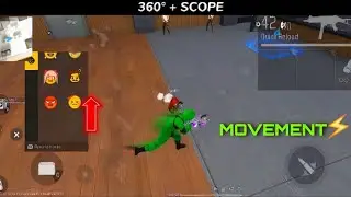 NEW 360&deg;+SCOPE GLITCH || SPEED TUTORIAL  IN FREE FIRE || FREE FIRE MOVEMENT TRICK