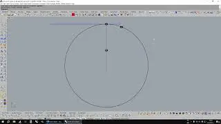 Circle: Tangent at point, end point (Tutorial, alternative method)