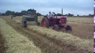 Nuffield 10/60 Tractor Bunching Straw