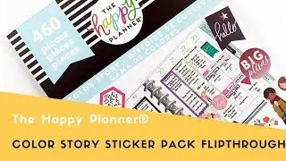 The Happy Planner&reg;️ Color Story Sticker Flipthrough