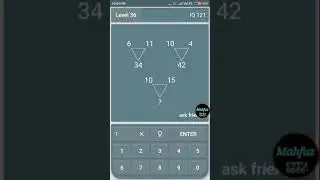 Math Riddles Level 36 🎮🎮 Math Riddles: IQ Testest || Math brain || offline games || mahfuz FIFA