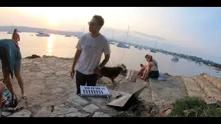 Afro House / Melodic House & Sunset Live Mix in the Beach near Antibes (Black Coffee, Adam Port ..)