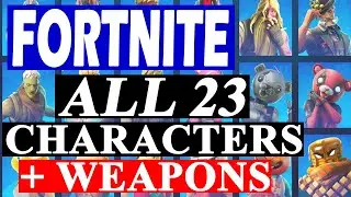 Fortnite - 23 Character Locations + Weapons (Chapter 3, Season 1)