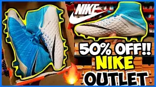 Which Store Sells The Best Back To School Soccer Cleats? Soccer Finds | SHOPPING AT THE NIKE  OUTLET