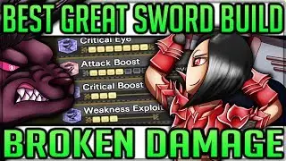 Ultimate New Great Sword Build - Broken & Beautiful - Monster Hunter World! #bestgreatswordbuild