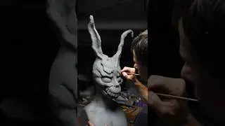 Sculpting the Frank mask from Donnie Darko