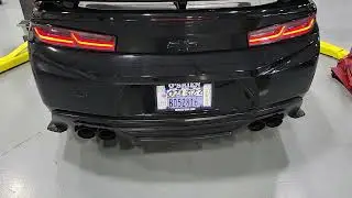 2018 Camaro 3.6L V6 Axleback muffler delete cold start