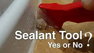 Plastic Silicone Caulk Tool - First Use