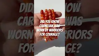Did you know carnelian was worn by warriors for courage? #carnelian #crystalshop #courage #fire