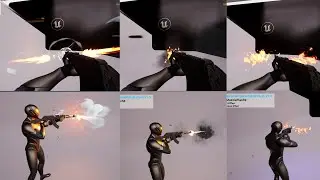 Advanced Niagara Weapon  Muzzle Flash - (UE4/UE5) Unreal Engine5 ShowCase