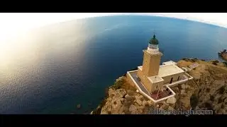 GREECE Peloponnesos Canal Corinth Nafplio Loutraki Temple Drone