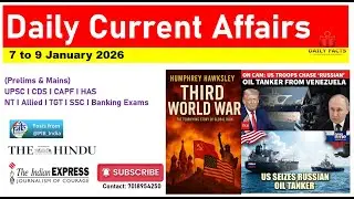 9 January 2026 Current Affairs I HAS 2026 Current Affairs I UPSC Mains 2026 Current Affairs Today