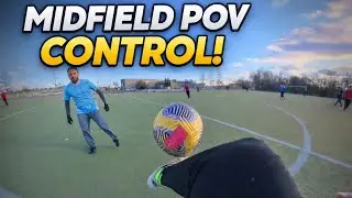 Playing soccer as a CM | Control & Precision Passing | Box-to-Box Midfielder POV