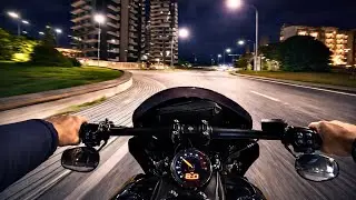 Giro Notturno POV | Harley Davidson Fat Bob 114 Night Ride🔥🔥
