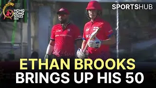 Ethan Brooks Brings Up His 50 | England vs Hong Kong | Day 2 | Hong Kong Sixes 2025 | ZG1S