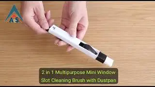 2 in 1 Multipurpose Mini Window Slot Cleaning Brush with Dustpan