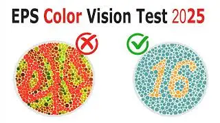 Eps Exam Color Vision Test 2025  Eps Topik Exam Color Blindness Test 720p   @epsaspirant THANK U SIR