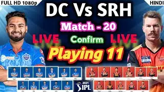 #SRH vs #DC Match | Playing 11, Pitch Report | Dream11 Team | IPL 2021| #SRH​​ #DC​ #MATCH​ NO. 20