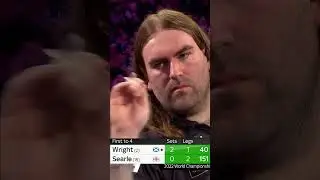 😏 PETER WRIGHT LOVED THIS!! 151 checkout by Ryan Searle #shorts #darts #funny