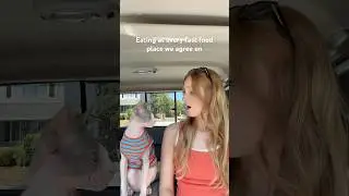Eating At Every Fast Food Place🍕 #shorts #trending #pets #cats #sphynx