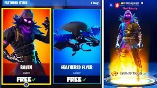 *NEW* RAVEN SKIN + FEATHERED GLIDER! - RAVEN SKIN GAMEPLAY! (Fortnite: Battle Royale)