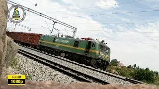 SPEED with amazing sound by goods train spoted near tyakal | Indain RAILWAYS