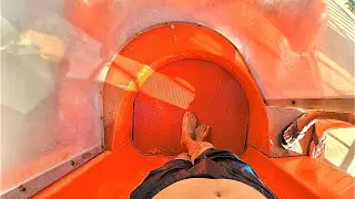 Looping Rocket Slide at Dino Water Park