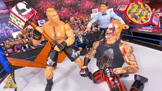 The Fiend vs Brock Lesnar - Action Figure Match! Hardcore Championship!