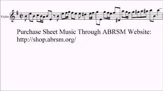 ABRSM Violin 2020-2023 Grade 6 A2 McGibbon Largo and Allegro Sonata No.3 Sheet Music