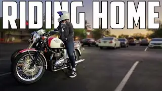 PART TWO - Riding Home On The Triumph Bonneville T100 With Jon