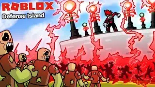 Roblox : Defense Island! 💥 ป้องกันฐานจากปีศาจ ด้วยป้อมปืนราคาแพง !!!