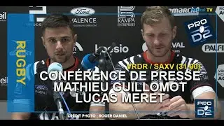 Conf de presse Mathieu GUILLOMOT et Lucas MERET - vrdr - angoul&egrave;me