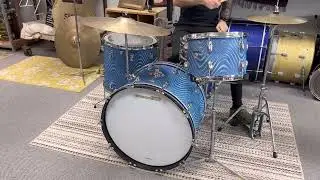 1970 Ludwig Blue Astro Standard S-320 Drum Kit